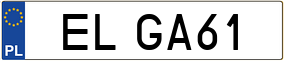 Truck License Plate